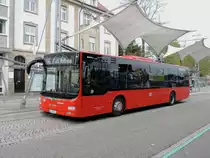 Offenburg - 30. Oktober 2019 : Lion's City Ü von Südwestbus am ZOB.