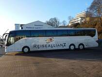 Setra 519 HD von Meyering-Reisen aus Deutschland im Stadthafen Sassnitz am 01.01.2018