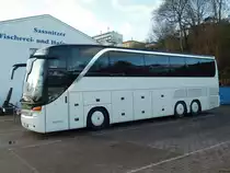 Setra 415 HDH von BusBetriebe Wismar aus Deutschland im Stadthafen Sassnitz am 01.01.2018