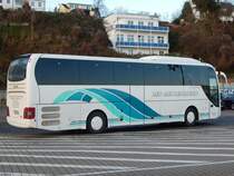 MAN Lion's Coach von Personennahverkehrsgesellschaft Merseburg-Querfurt mbH aus Deutschland im Stadthafen Sassnitz am 01.01.2018