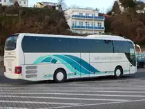 MAN Lion's Coach von Personennahverkehrsgesellschaft Merseburg-Querfurt mbH aus Deutschland im Stadthafen Sassnitz am 01.01.2018