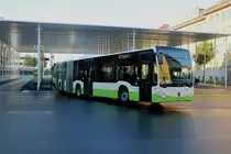 transN Nr. 374 (Mercedes Citaro C2 O530G) am 22.10.2019 beim Bhf. La-Chaux-de-Fonds