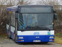 MAN Niederflurbus 2. Generation der MVVG in Neubrandenburg am 21.01.2018