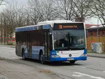 Mercedes Citaro II der Rostocker Straßenbahn AG in Rostock am 25.01.2018