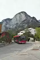 Solaris Urbino (SZ-845ZH) als Linie LK in der Klammstraße in Innsbruck. Aufgenommen 15.10.2019.