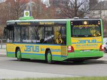 MAN Lion's City der BusBetriebe Wismar in Rostock am 25.01.2018