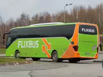 Setra 516 HD von Flixbus/Prima Klima Reisen aus Deutschland in Rostock am 25.01.2018