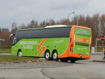 Volvo 9700 von Flixbus/Höner Touristik aus Deutschland in Rostock am 25.01.2018