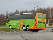 Volvo 9700 von Flixbus/Höner Touristik aus Deutschland in Rostock am 25.01.2018