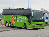 Volvo 9700 von Flixbus/Höner Touristik aus Deutschland in Rostock am 25.01.2018