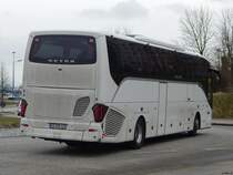Setra 516 HD von URB aus Deutschland in Rostock am 25.01.2018