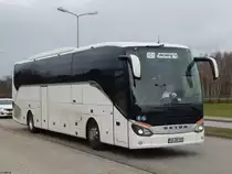 Setra 516 HD von URB aus Deutschland in Rostock am 25.01.2018