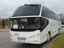 Neoplan Cityliner von BEX aus Deutschland in Rostock am 25.01.2018