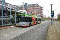 ÜSTRA Solaris Urbino 18 Hybrid am 15.11.19 in Hannover 