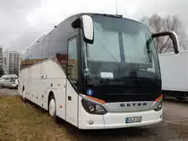 Setra 516 HD von URB aus Deutschland in Rostock am 25.01.2018