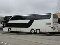 Setra 431 DT von URB aus Deutschland in Rostock am 25.01.2018