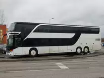 Setra 431 DT von URB aus Deutschland in Rostock am 25.01.2018