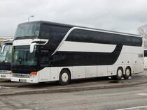 Setra 431 DT von URB aus Deutschland in Rostock am 25.01.2018
