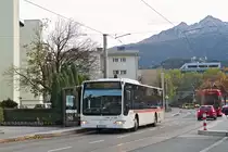 Mercedes-Benz O 530 II (Citaro Facelift) der Innsbrucker Verkehrsbetriebe, Bus Nr. 610, als Linie H an der Haltestelle Luis-Zuegg-Straße. Aufgenommen 23.10.2019.