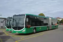 Mercedes Citaro 7051 steht auf dem Hof der Garage Rankstrasse. Die Aufnahme stammt vom 09.11.2019.