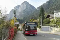 Solaris Urbino (SZ-841ZH) als Linie LK an der Haltestelle Tschiggfreystraße in Innsbruck. Aufgenommen 24.10.2019.