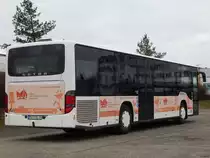 Setra 415 NF von Becker-Strelitz Reisen aus Deutschland in Neubrandenburg am 18.02.2018