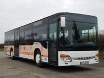 Setra 415 NF von Becker-Strelitz Reisen aus Deutschland in Neubrandenburg am 18.02.2018