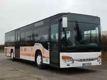 Setra 415 NF von Becker-Strelitz Reisen aus Deutschland in Neubrandenburg am 18.02.2018