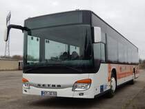 Setra 415 NF von Becker-Strelitz Reisen aus Deutschland in Neubrandenburg am 18.02.2018