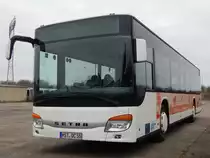 Setra 415 NF von Becker-Strelitz Reisen aus Deutschland in Neubrandenburg am 18.02.2018