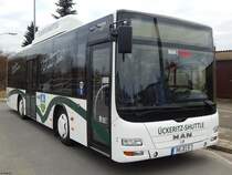 MAN Lion's City CNG der RegioInfra Gesellschaft in Malchow am 18.02.2018
