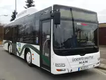 MAN Lion's City CNG der RegioInfra Gesellschaft in Malchow am 18.02.2018