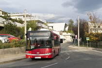 Solaris Urbino (SZ-841ZH) als Linie LK in der Tschiggfreystraße in Innsbruck. Aufgenommen 24.10.2019.