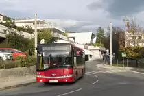Solaris Urbino (SZ-841ZH) als Linie LK in der Tschiggfreystraße in Innsbruck. Aufgenommen 24.10.2019.