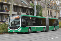 Mercedes Citaro 7008, auf der Linie 50, fährt Richtung Endstation am Bahnhof SBB. Die Aufnahme stammt vom 19.11.2019.