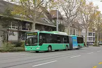 Mercedes Citaro 709, auf der Linie 48, fährt Richtung Endstation am Bahnhof SBB. Die Aufnahme stammt vom 19.11.2019.