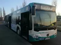 Mercedes Citaro III der Neubrandenburger Verkehrsbetriebe in Neubrandenburg am 19.02.2018
