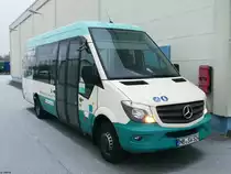 Mercedes Sprinter der Neubrandenburger Verkehrsbetriebe in Neubrandenburg am 25.02.2018