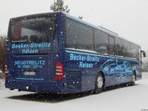 Mercedes Tourismo RH von Becker-Strelitz Reisen aus Deutschland in Neubrandenburg am 25.02.2018