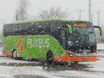 Setra 516 HD von Flixbus/Wricke Touristik aus Deutschland in Neubrandenburg am 25.02.2018