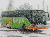 Setra 516 HD von Flixbus/Wricke Touristik aus Deutschland in Neubrandenburg am 25.02.2018