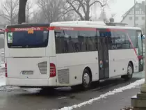 Mercedes Intouro der Uckermärkische Verkehrs GmbH in Prenzlau am 07.03.2018