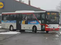 Mercedes Integro der Uckermärkische Verkehrs GmbH in Prenzlau am 07.03.2018