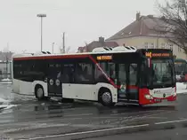 Mercedes Citaro III der Uckermärkische Verkehrs GmbH in Prenzlau am 07.03.2018