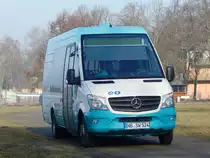 Mercedes Sprinter der Neubrandenburger Verkehrsbetriebe in Neubrandenburg am 11.03.2018
