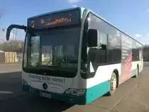 Mercedes Citaro II der Neubrandenburger Verkehrsbetriebe in Neubrandenburg am 11.03.2018
