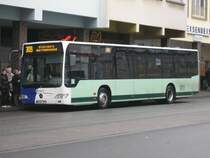 19.12.2008: NK ST 277, ein Mercedes Citaro II mit typischer saarVV-Front auf der 309 Richtung Elversberg. Der Wagen ist erst seit kurzem im Fuhrpark der NVG. Abgelichtet in der Lindenallee in NK.