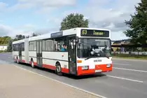 Bus Rodewisch / Bus Vogtland: Mercedes-Benz O 405 G - Gelenkbus mit einflügeliger Vordertür (V-KV 439) der Göltzschtal-Verkehr GmbH Rodewisch (GVG), aufgenommen Anfang Oktober 2019 am Busbahnhof von Rodewisch.