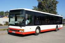 Bus Rodewisch / Bus Vogtland: Setra S 315 NF der Göltzschtal-Verkehr GmbH Rodewisch (GVG). Hierbei handelt es sich um einen Leihwagen der Reichert - Bus GmbH aus Muldestausee (Gemeinde in Sachsen-Anhalt). Aufgenommen im Oktober 2019 am Busbahnhof von Rodewisch.