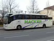 Mercedes Tourismo von Hacker aus Deutschland in Neubrandenburg am 11.03.2018
